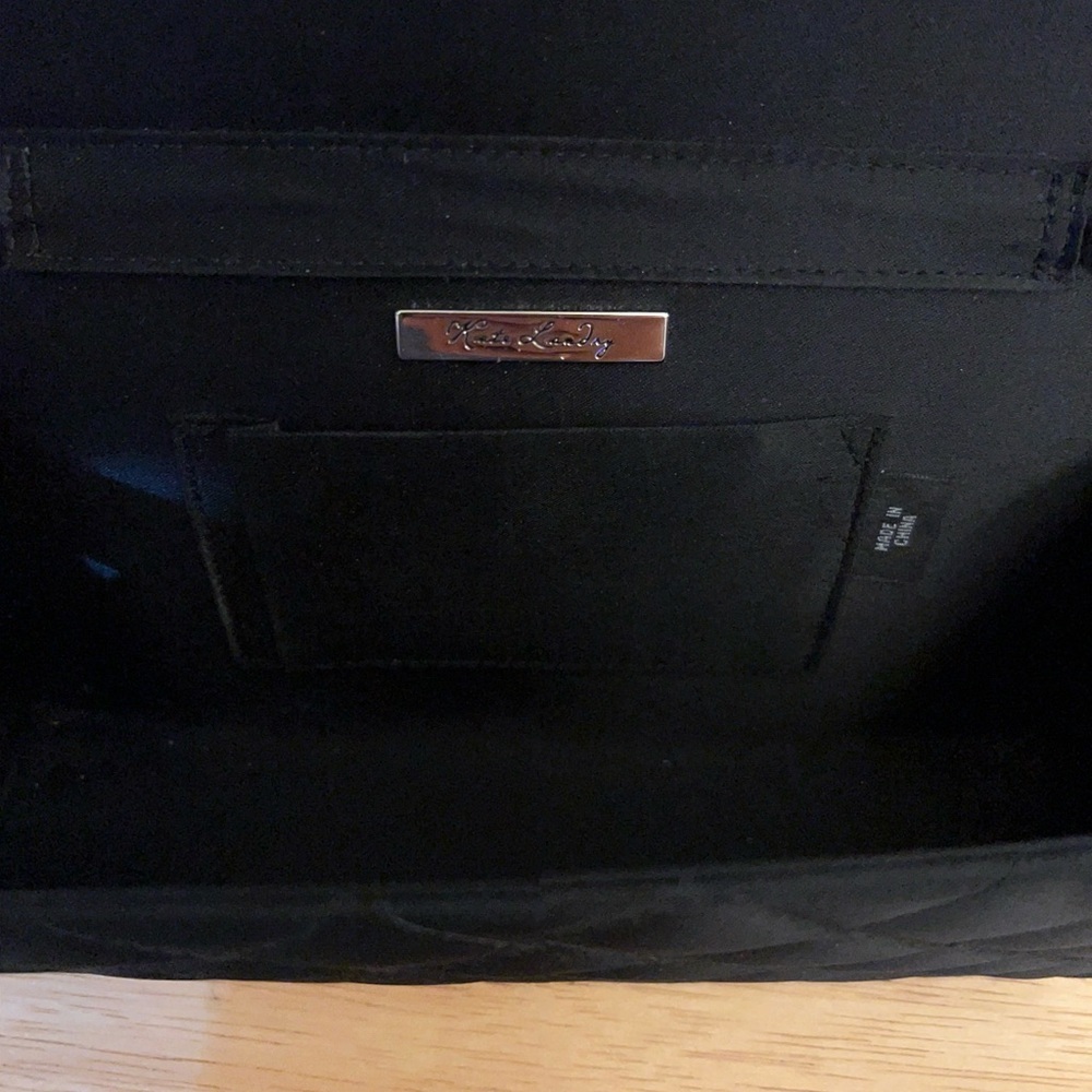 Kate Landry Chanel black quilted bag, Sophisticated Black Quilted Clutch - Picture 8 of 12